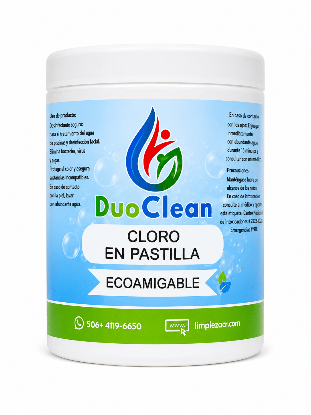 CLORO EN PASTILLA 90% DUOCLEAN 1x5