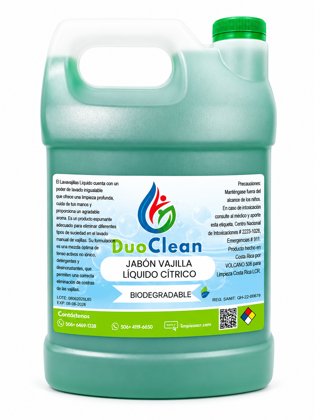 JABON VAJILLA LIQUIDO CITRICO GALON DUOCLEAN